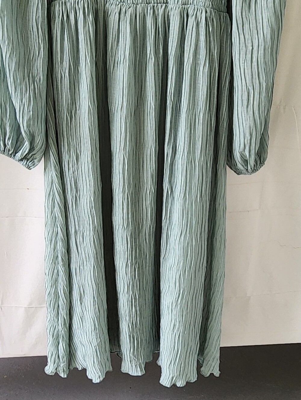 Baltic Born  Sage Long Sleeve Smocked Waist Maxi Dress - Picture 5 of 15